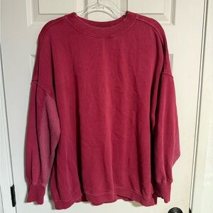 Aerie Crewneck Sweatshirt Maroon Red Women’s Size M Casual Comfy Pull Over